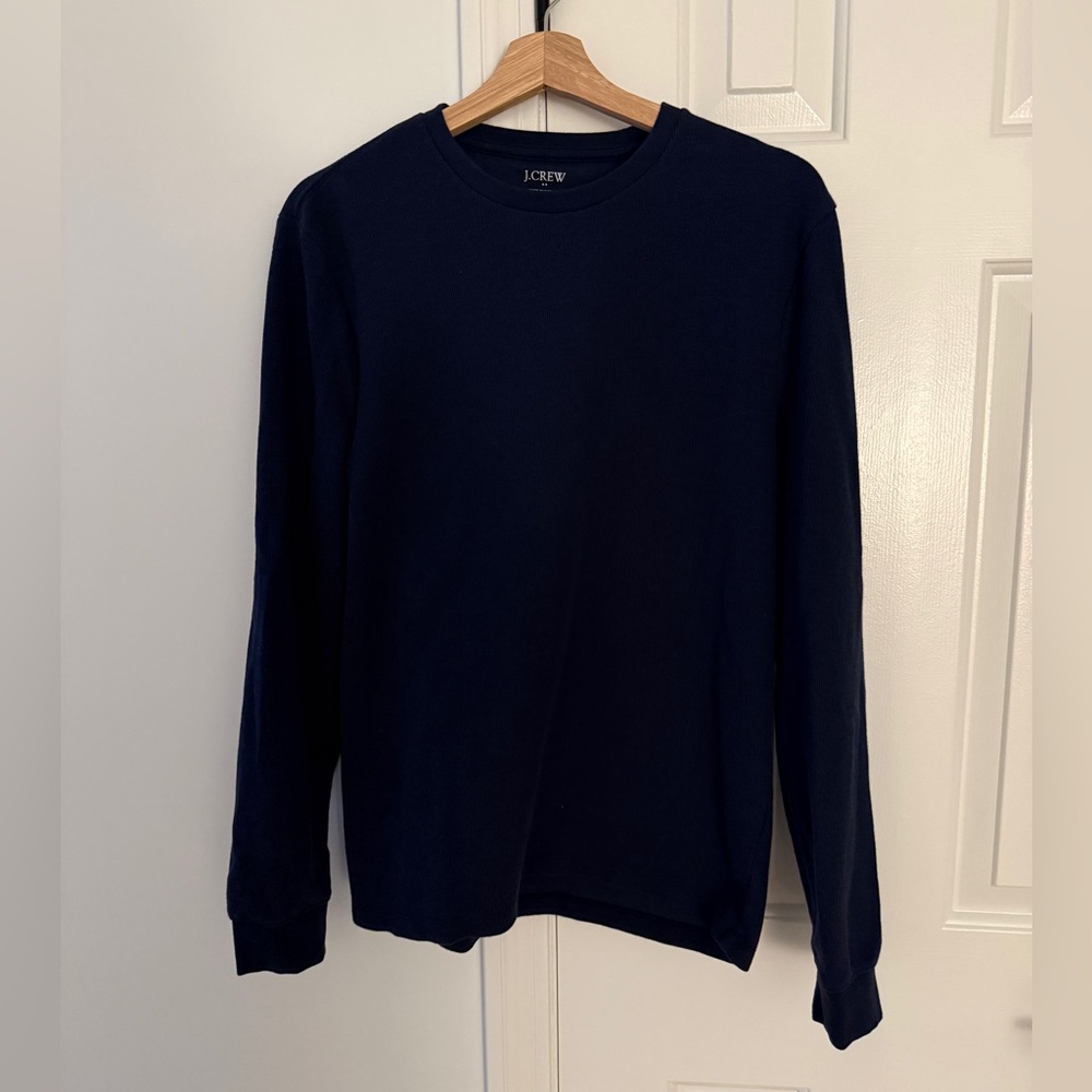 J. Crew Factory Navy Crewneck Top